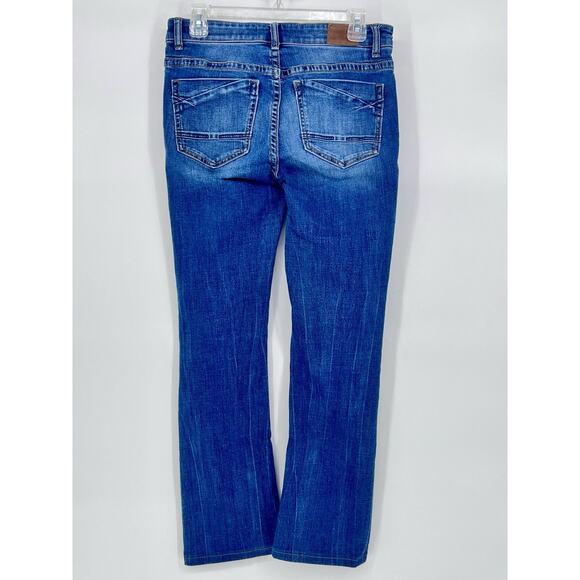 BKE Payton Jeans Womens 27x35.5 Blue Universal Fit Mid Rise Bootcut Stretch - Picture 8 of 10